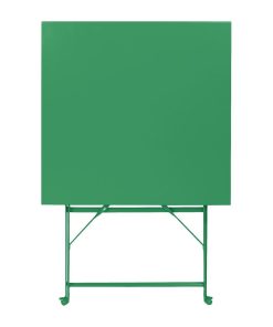 Bolero Perth Forest Green Pavement Style Square Table 600mm (HZ366)