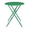 Bolero Perth Forest Green Pavement Style Round Table 600mm (HZ367)