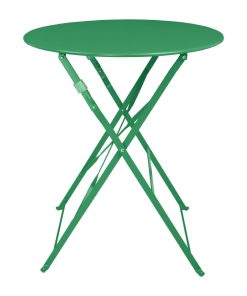 Bolero Perth Forest Green Pavement Style Round Table 600mm (HZ367)