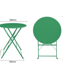 Bolero Perth Forest Green Pavement Style Round Table 600mm (HZ367)