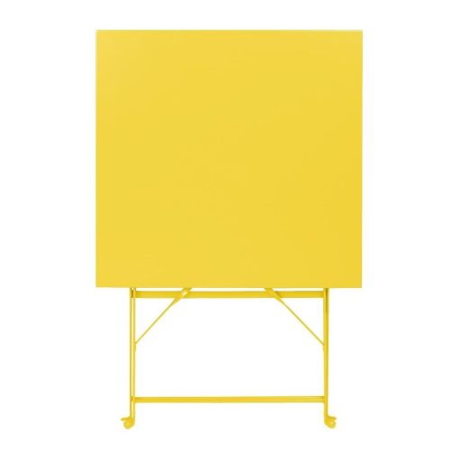 Bolero Perth Mellow Yellow Pavement Style Square Table 600mm (HZ368)