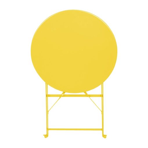 Bolero Perth Mellow Yellow Pavement Style Round Table 600mm (HZ369)