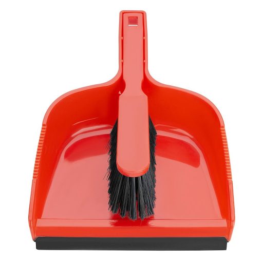 Jantex Dustpan and Brush Set - Red (HZ840)