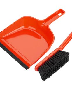 Jantex Dustpan and Brush Set - Red (HZ840)