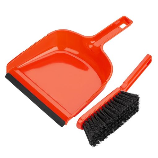 Jantex Dustpan and Brush Set - Red (HZ840)