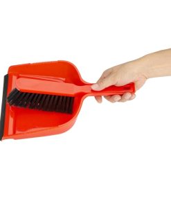 Jantex Dustpan and Brush Set - Red (HZ840)