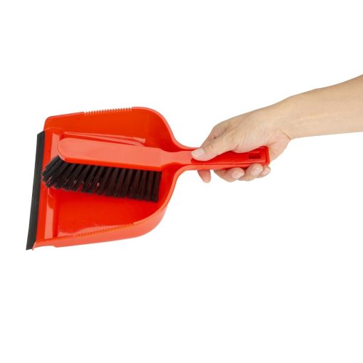 Jantex Dustpan and Brush Set - Red (HZ840)