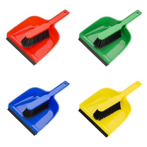 Jantex Dustpan and Brush Set - Red (HZ840)