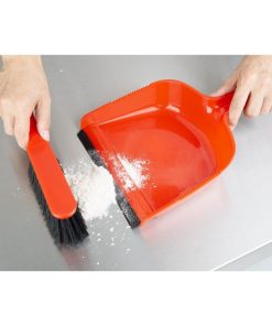 Jantex Dustpan and Brush Set - Red (HZ840)