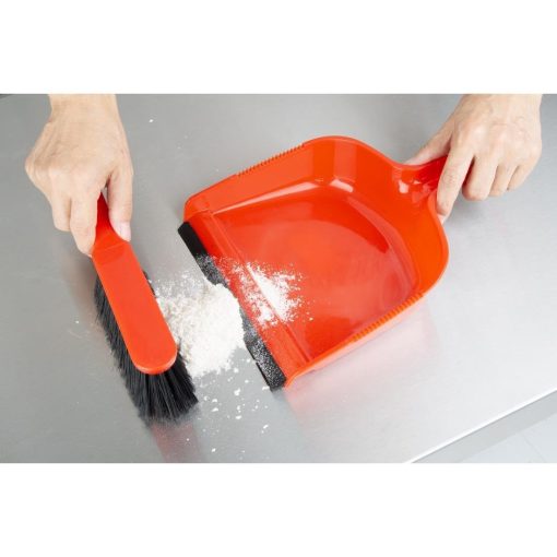 Jantex Dustpan and Brush Set - Red (HZ840)