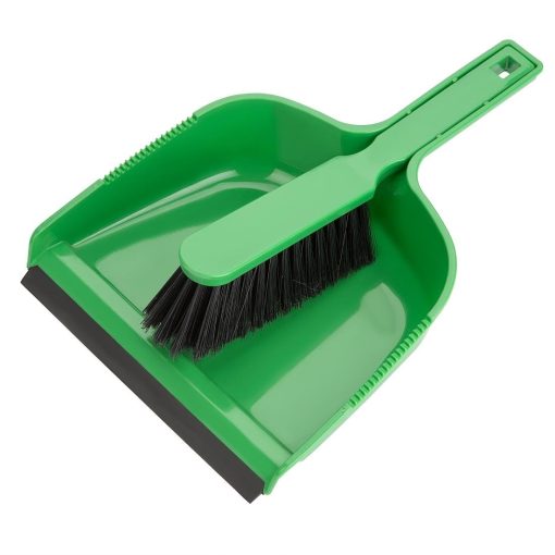 Jantex Dustpan and Brush Set - Green (HZ841)