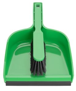 Jantex Dustpan and Brush Set - Green (HZ841)