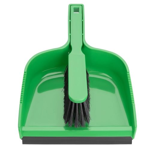 Jantex Dustpan and Brush Set - Green (HZ841)