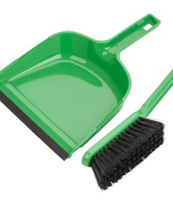 Jantex Dustpan and Brush Set - Green (HZ841)