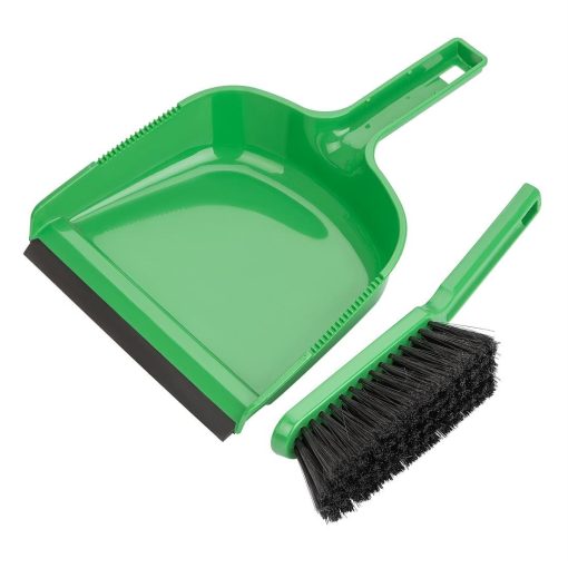 Jantex Dustpan and Brush Set - Green (HZ841)