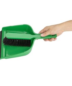 Jantex Dustpan and Brush Set - Green (HZ841)