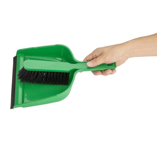 Jantex Dustpan and Brush Set - Green (HZ841)