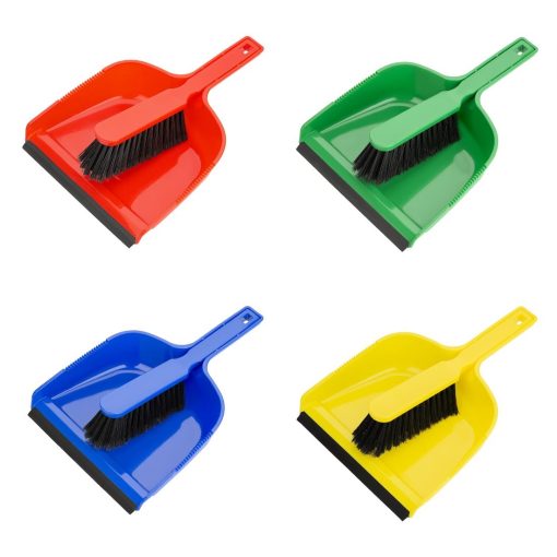 Jantex Dustpan and Brush Set - Green (HZ841)