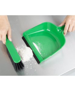 Jantex Dustpan and Brush Set - Green (HZ841)