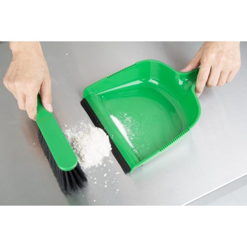 Jantex Dustpan and Brush Set - Green (HZ841)