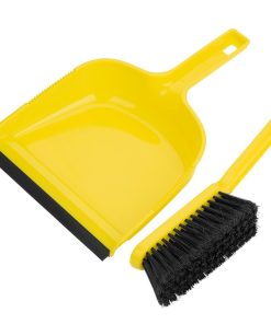 Jantex Dustpan and Brush Set - Yellow (HZ842)