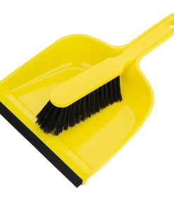 Jantex Dustpan and Brush Set - Yellow (HZ842)