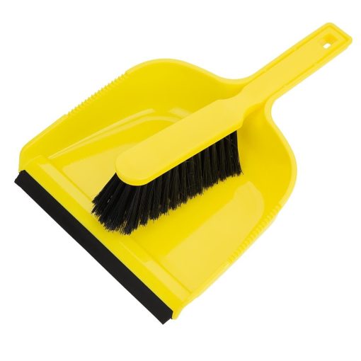 Jantex Dustpan and Brush Set - Yellow (HZ842)