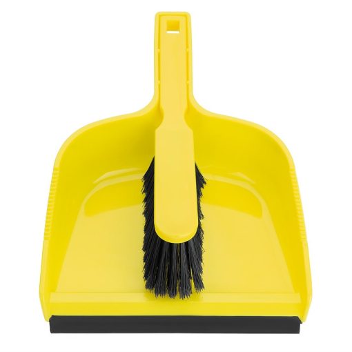 Jantex Dustpan and Brush Set - Yellow (HZ842)