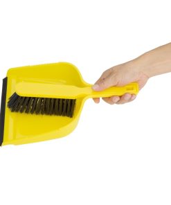 Jantex Dustpan and Brush Set - Yellow (HZ842)