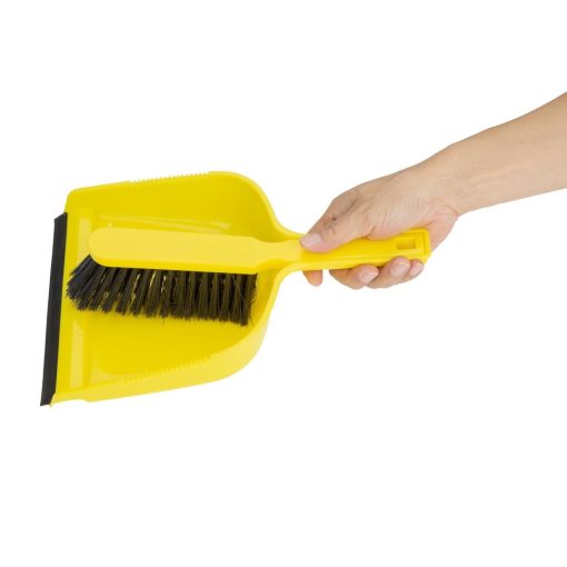 Jantex Dustpan and Brush Set - Yellow (HZ842)