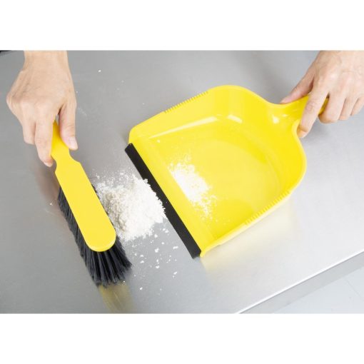 Jantex Dustpan and Brush Set - Yellow (HZ842)