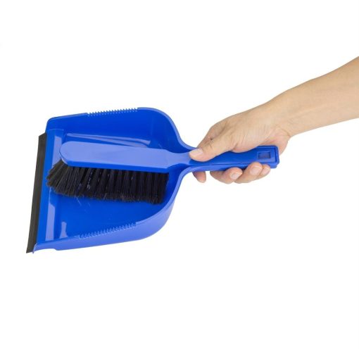 Jantex Dustpan and Brush Set - Blue (HZ843)