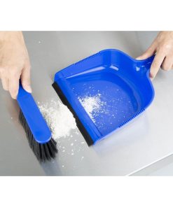 Jantex Dustpan and Brush Set - Blue (HZ843)