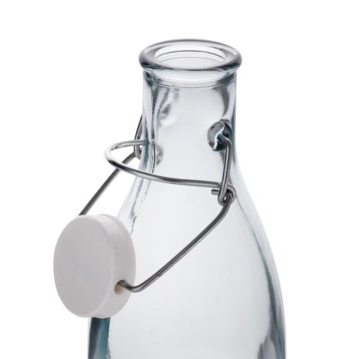 Olympia Recycled Glass Swing Top Bottles 1Ltr 6 Pack (JA330)