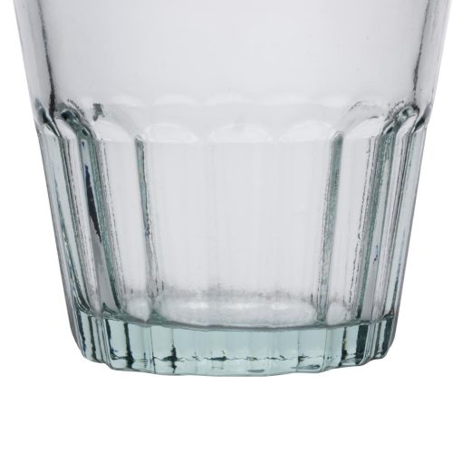 Olympia Recycled Glass Fluted Rocks Tumblers 250ml 6 Pack (JA332)