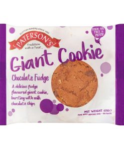 Patersons Giant Choco Fudge Cookie 60g 18 Pack (KA645)