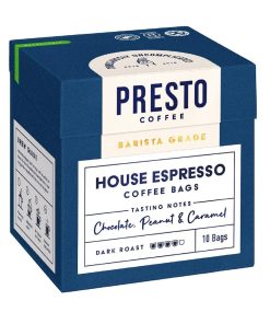 Presto Coffee House Espresso Coffee Bags Enveloped 8g 10 Pack (KA734)