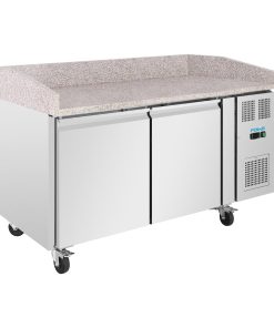 Polar U-Series Double Door Pizza Counter with Granite Top 428Ltr (UA081)