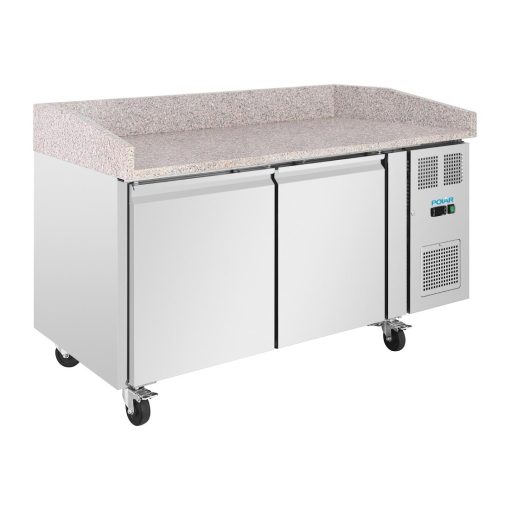 Polar U-Series Double Door Pizza Counter with Granite Top 428Ltr (UA081)