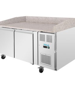 Polar U-Series Double Door Pizza Counter with Granite Top 428Ltr (UA081)