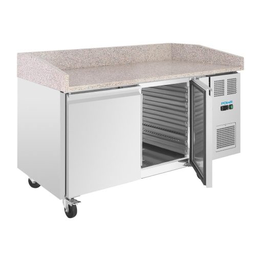 Polar U-Series Double Door Pizza Counter with Granite Top 428Ltr (UA081)