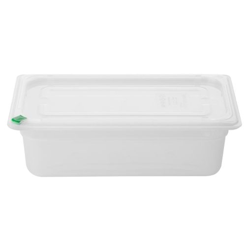 Hygiplas Click PP GN Container 1-3 with Lid and 7 Colour Clips 100mm 3-6Ltr Set 4 (FZ092)