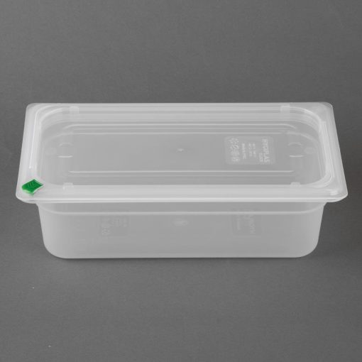 Hygiplas Click PP GN Container 1-3 with Lid and 7 Colour Clips 100mm 3-6Ltr Set 4 (FZ092)