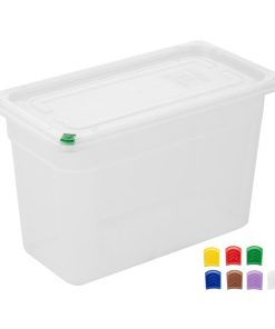 Hygiplas Click PP GN Container 1-3 with Lid and 7 Colour Clips 200mm 6-9Ltr Set 4 (FZ094)