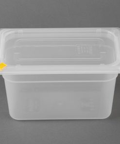 Hygiplas Click PP GN Container 1-4 with Lid and 7 Colour Clips 150mm 3-7Ltr Set 4 (FZ096)