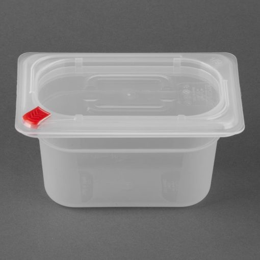 Hygiplas Click PP GN Container 1-9 with Lid and 7 Colour Clips 100mm 0-85Ltr Set 4 (FZ099)