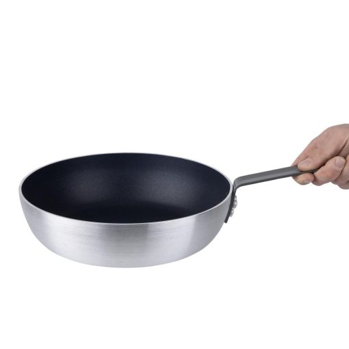 Vogue Aluminium Non-Stick Flared Saute Pan 28cm (HT985)