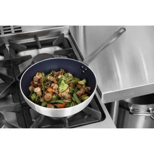 Vogue Aluminium Non-Stick Flared Saute Pan 28cm (HT985)