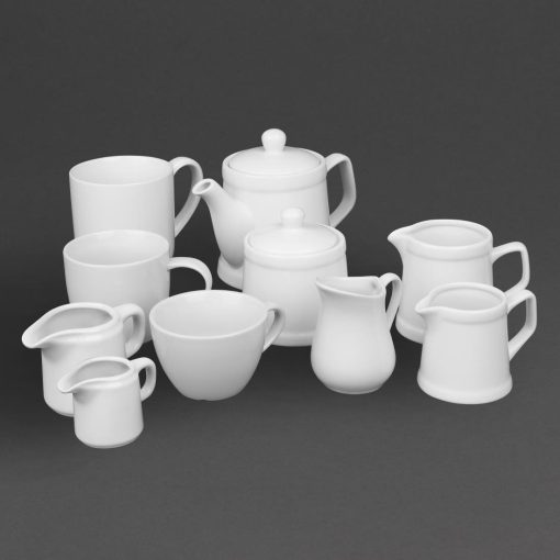 Olympia Whiteware Pier Jugs 120ml 6 Pack (HY545)