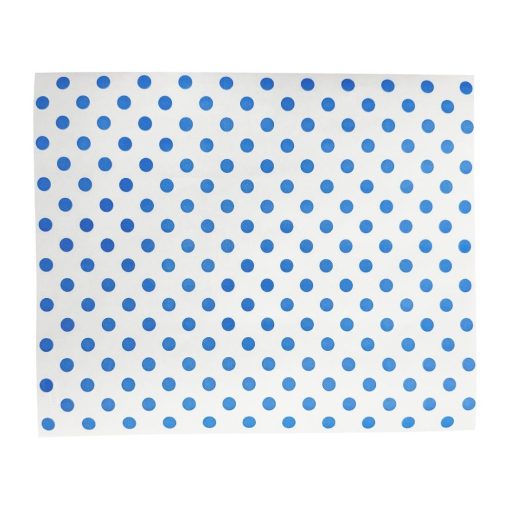 Fiesta Compostable Burger Wraps Blue Dot 250x200mm 200 Pack (HY791)